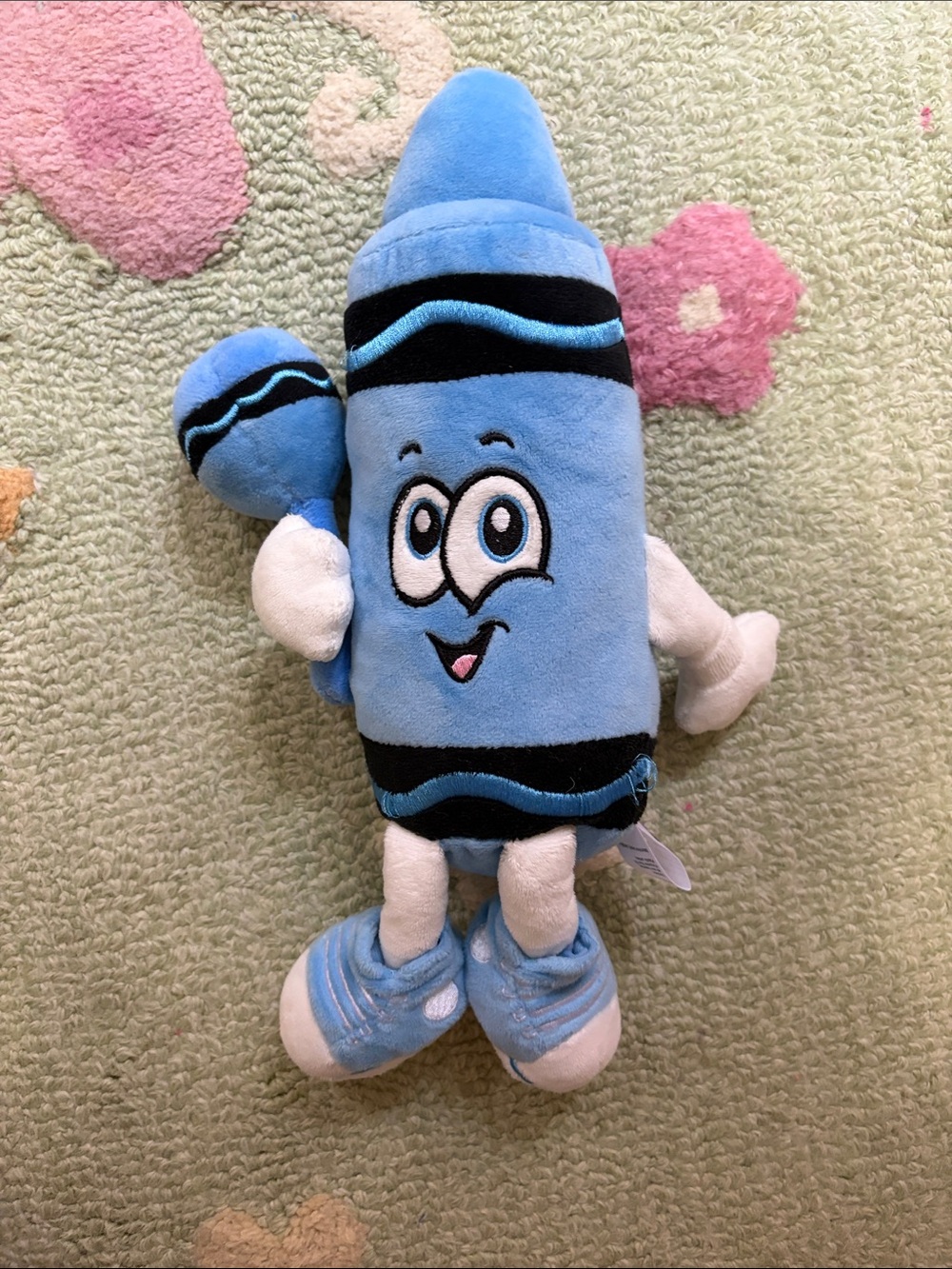 Crayola Blue Plush Toy Crayon Character with Rattle